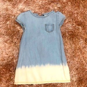 Denim and white tie dye dress